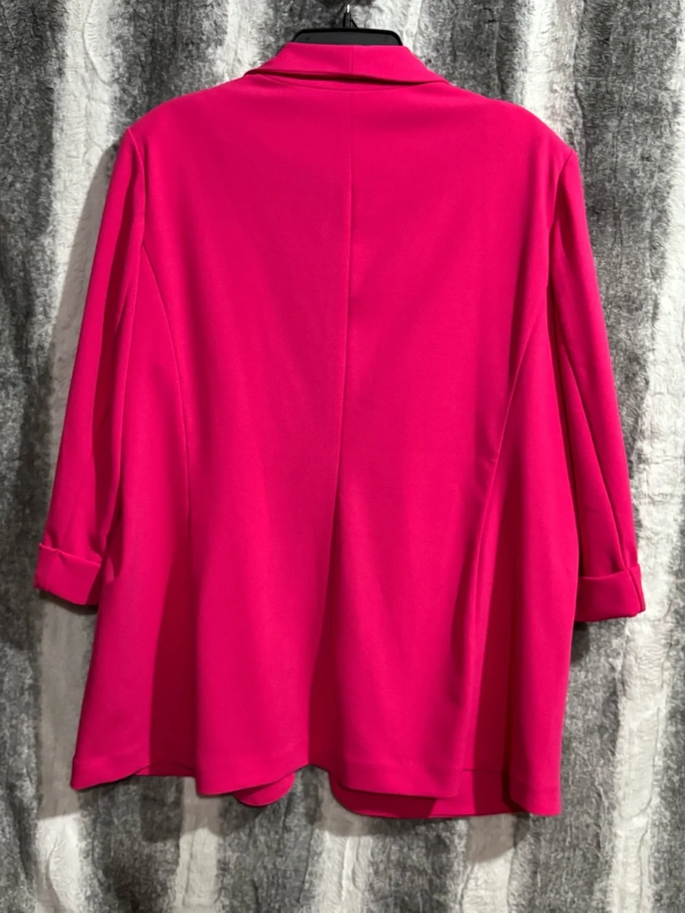 Anne Klein Hot Pink Open-Front Shawl Collar Blazer size XL